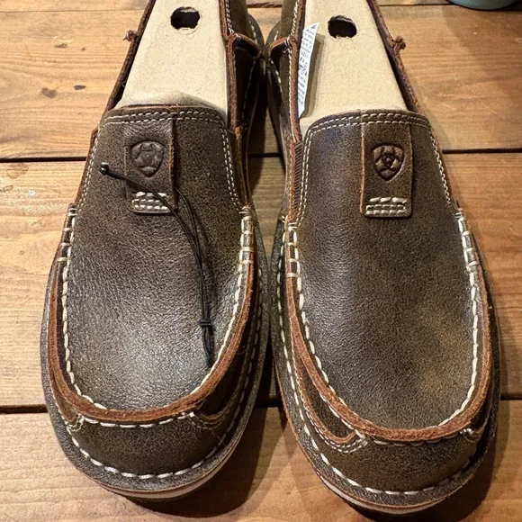 Women’s Ariat Brown Suede Slip-On Loafers 9.5 - Picture 2 of 5